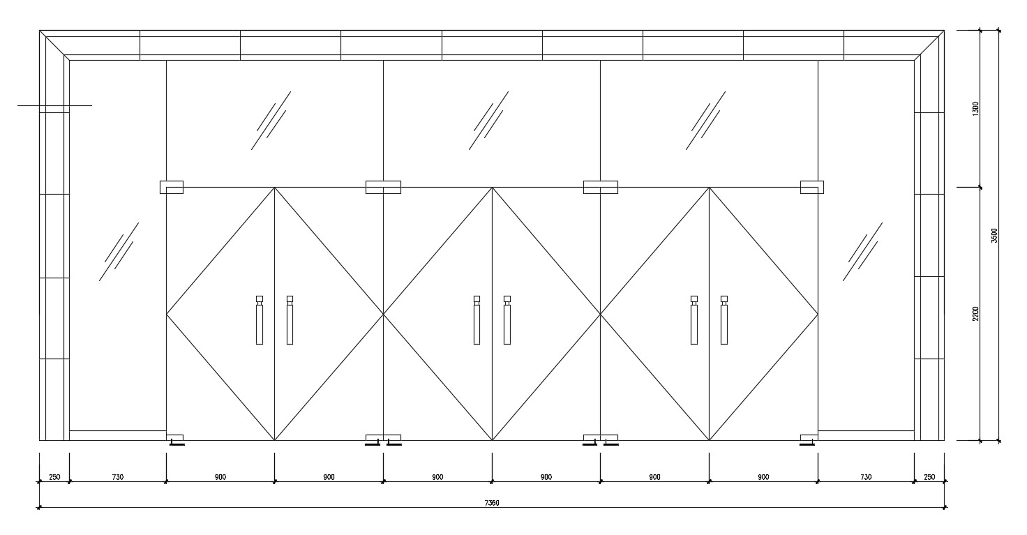 Download Glass Door Elevation Design Dwg File Cadbull 6334