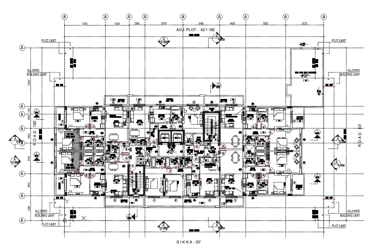 1 2 Bedroom Flat Plan Drawing Dwg File Download