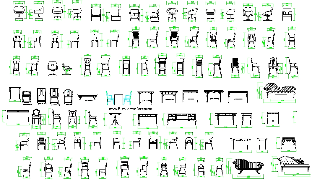 Chair Autocad Block Design file - Cadbull