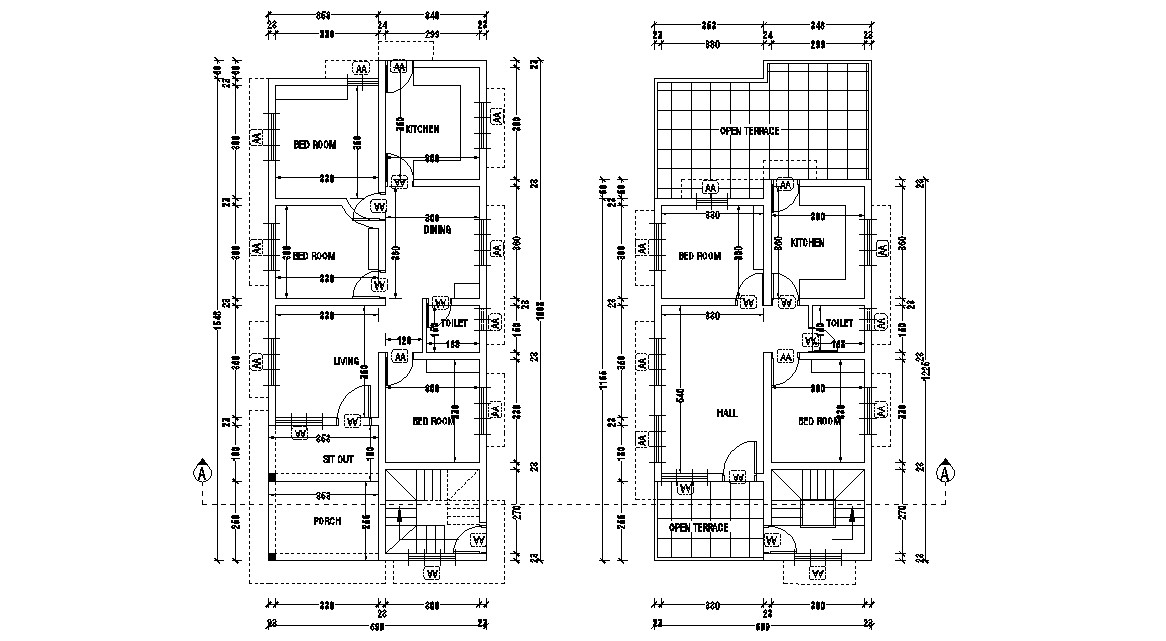 2-bhk-and-3-bhk-house-architecture-plan-download-cadbull