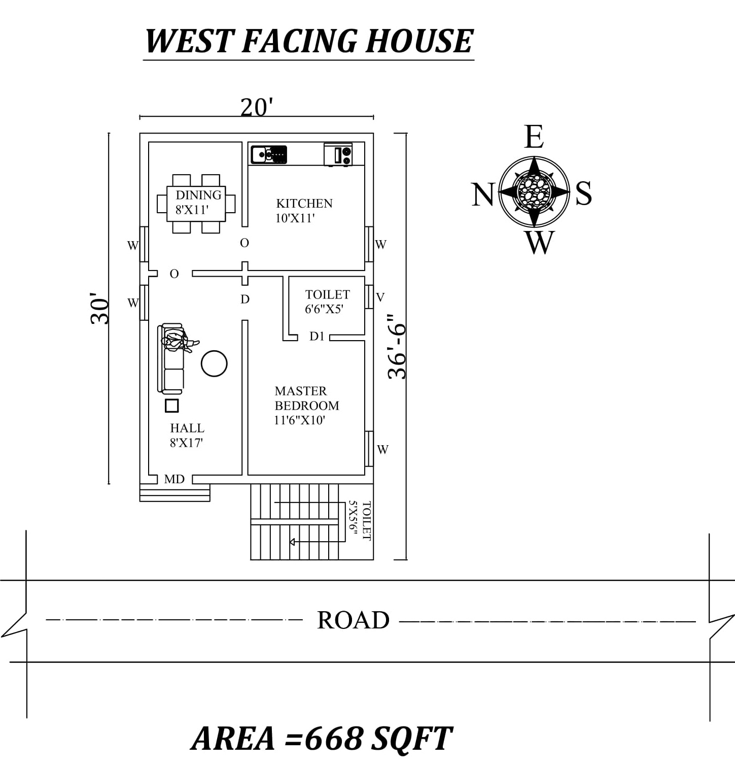 X Single Bhk West Facing First Floor House Plan As Per Vastu My Xxx Hot Girl