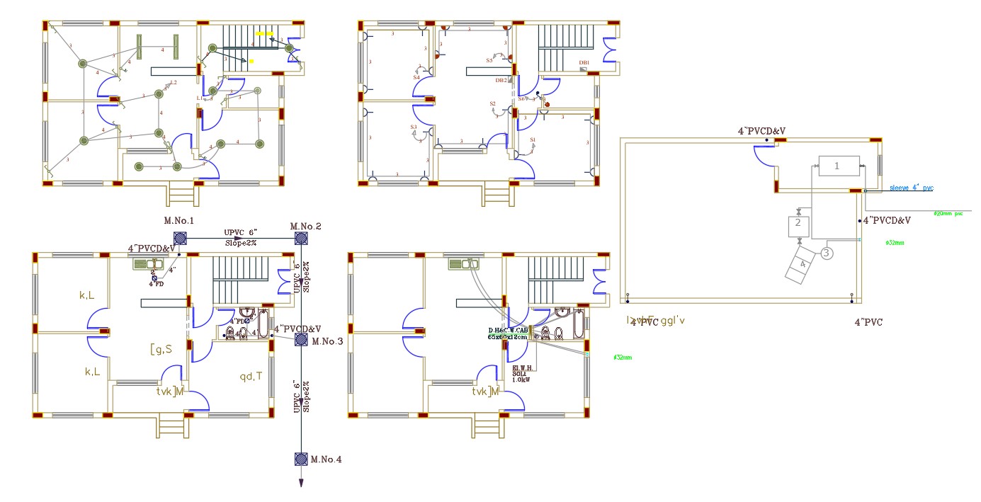 By Feet House Electrical Plan Design Dwg File Cadbull My Xxx Hot Girl