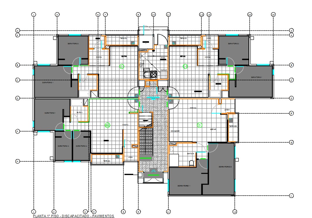  2  BHK  And 3 BHK  Apartment House  Layout Plan  AutoCAD  File  