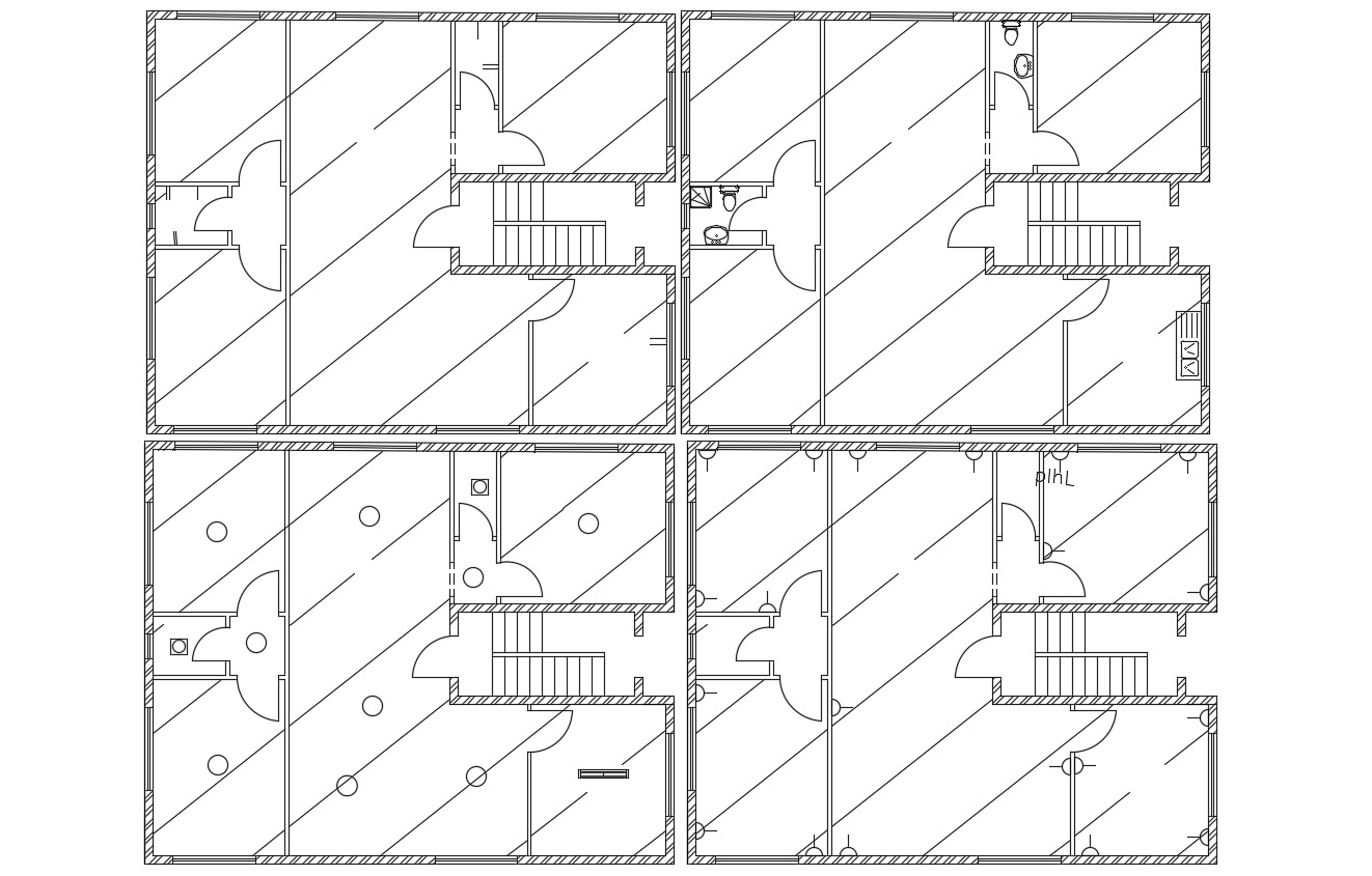  2  Bedroom  House  Plan  With Electrical  Layout CAD Drawing 