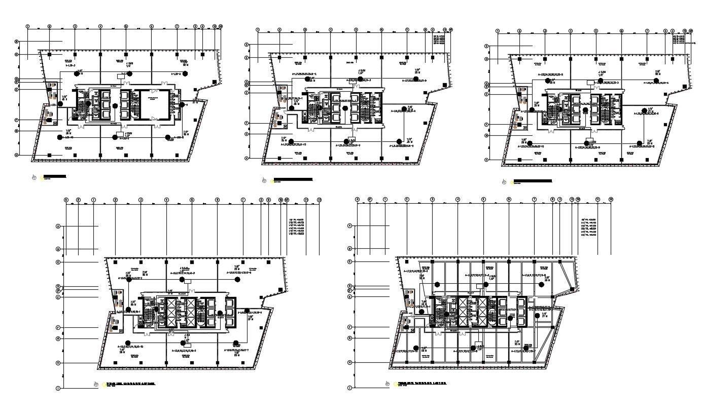 2D CAD Drawing Office Building Layout Plan AutoCAD File - Cadbull