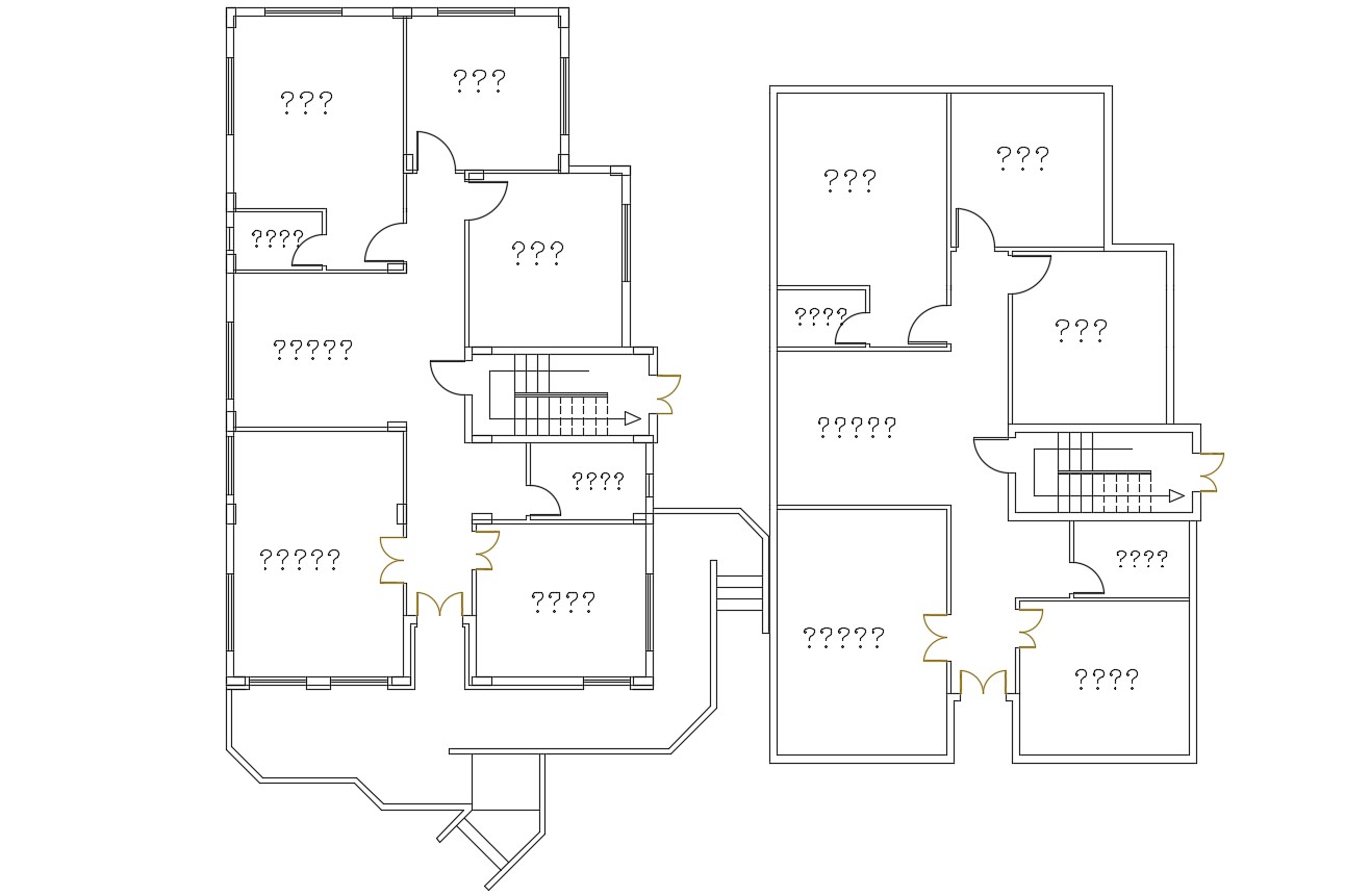 2D Drawing Floors Plan Of Residential Building Design Cadbull