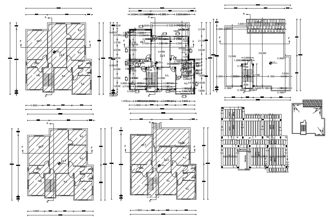 2 Storey House Floor Plan Autocad File Floorplansclick