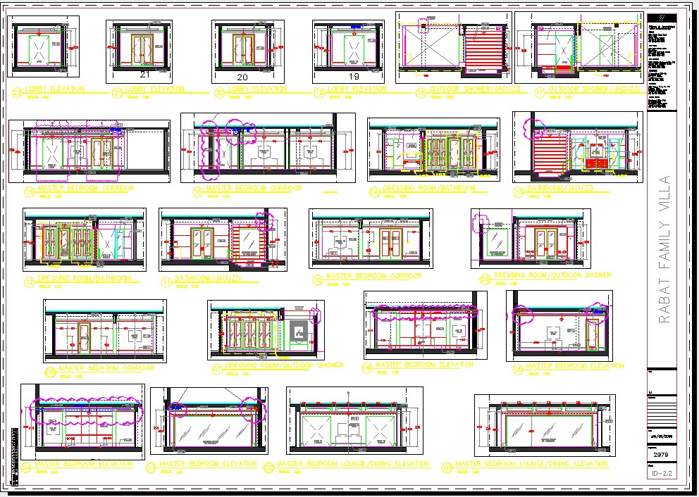 House Interiors Design Drawing In Autocad Cadbull