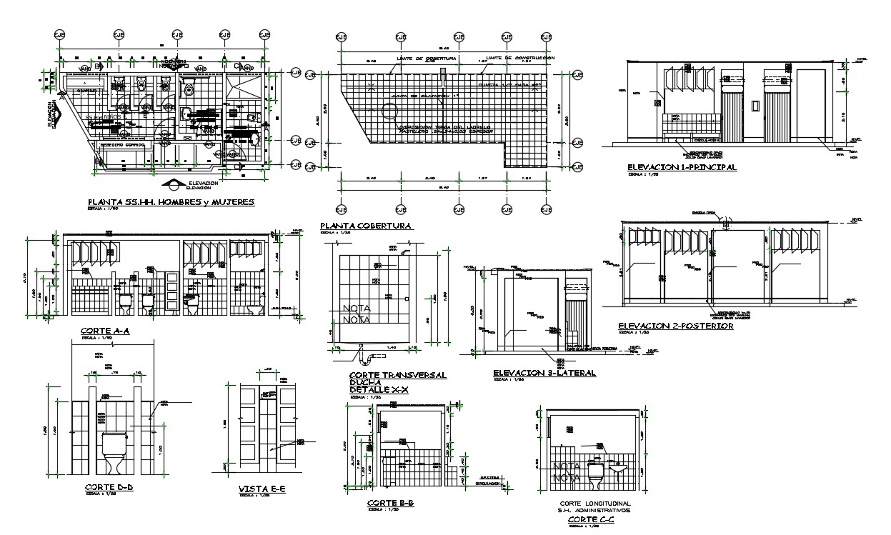 2d cad drawing of College campus in autocad - Cadbull