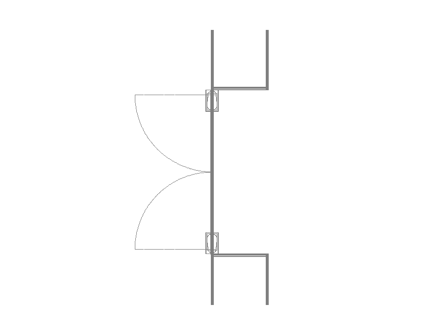 2d view of door structure detail layout file - Cadbull