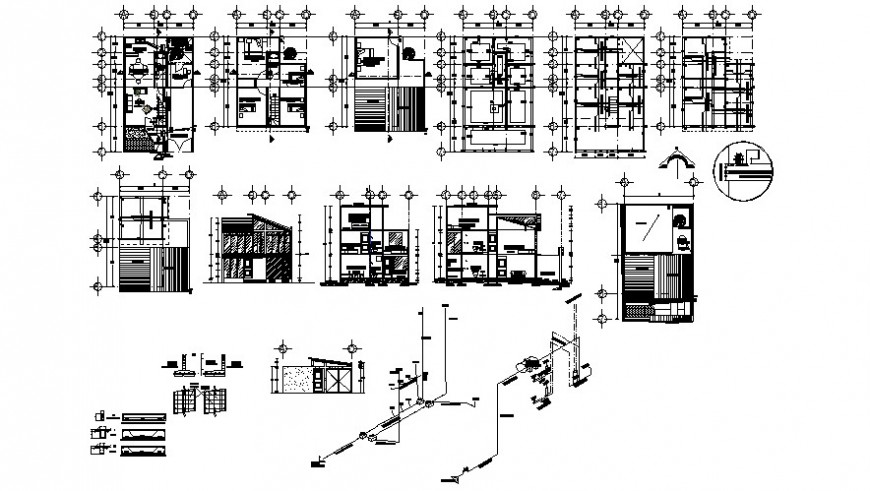 2d cad drawing of house  plan  elevation  auto cad software  