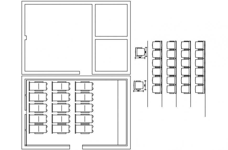 2d Cad Drawing Of Tv Lounge Autocad Software Cadbull   2d Cad Drawing Of Tv Lounge Autocad Software 18052019050955 