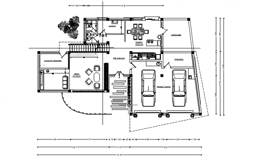 2d CAD  house  plan  drawings details in autocad  software  