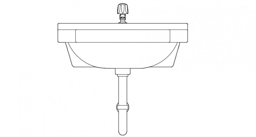 Dynamic Steel Sink Elevation Blocks Cad Drawing Details Dwg File ...