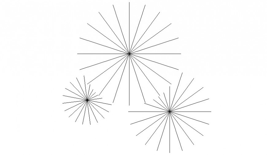 2d unit of top view of tree autocad file - Cadbull