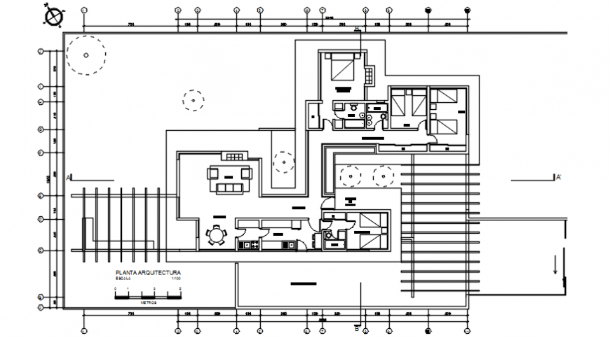 2d view floor plan CAD drawings of house autocad software file - Cadbull