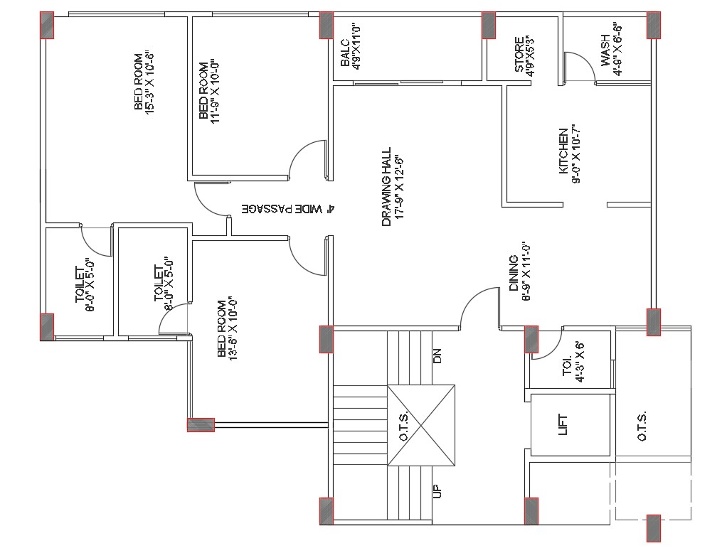 Autocad Drawing Of Bhk Housing Flats Ground Floor Plan Of Unit My XXX Hot Girl