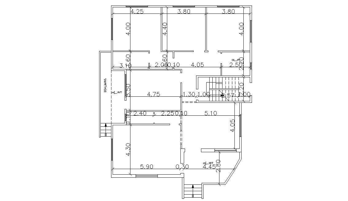 3 Bedroom House Ground Floor Plan Design With Dimension