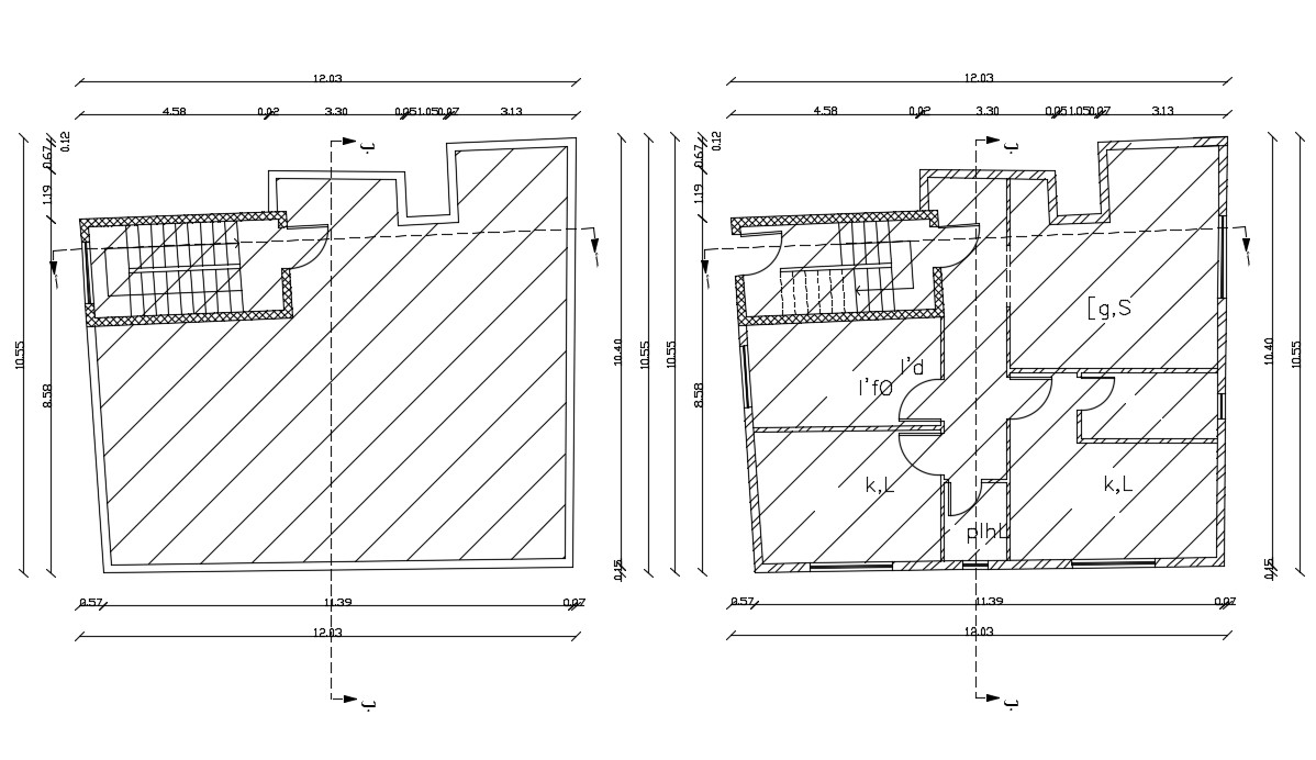 34 X 40 Feet 2  BHK  House  Plan  AutoCAD  File  Cadbull