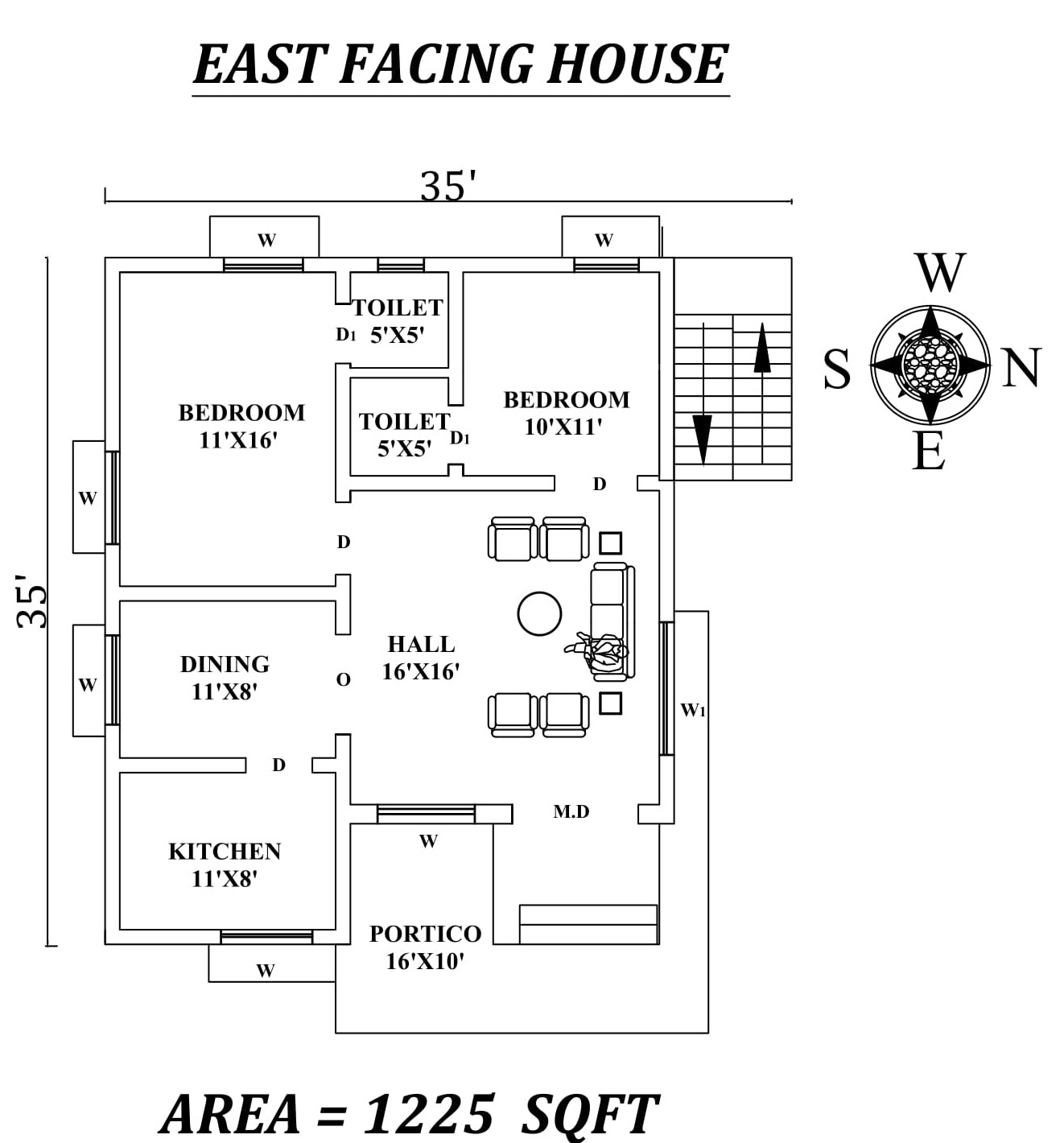 Important Ideas 2bhk House Plan With Pooja Room East Facing, Amazing!