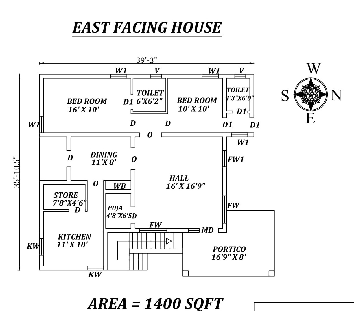 East Facing House Plan As Per Vastu Shastra Cadbull Designinte Com