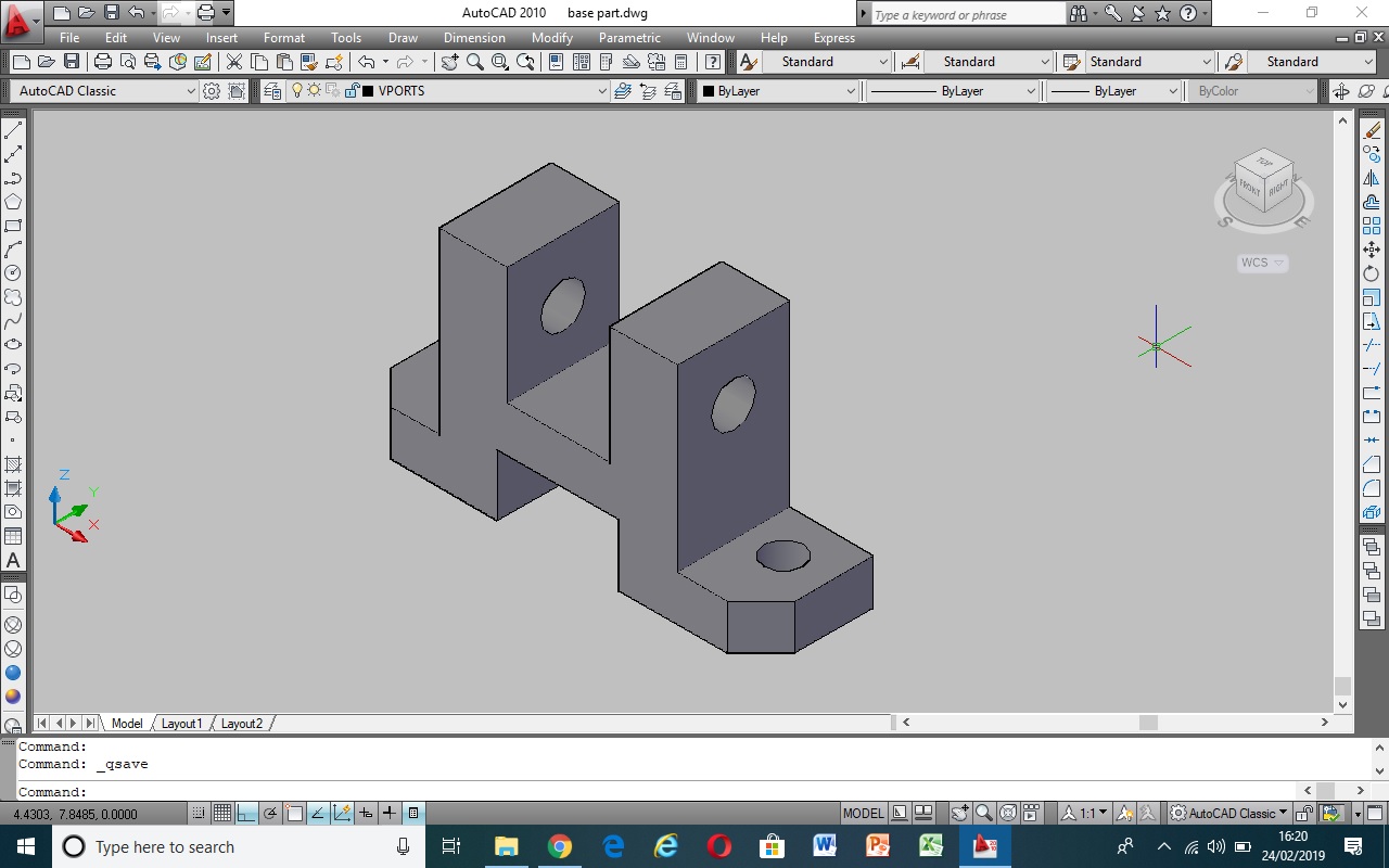 autocad drawing to 3d model