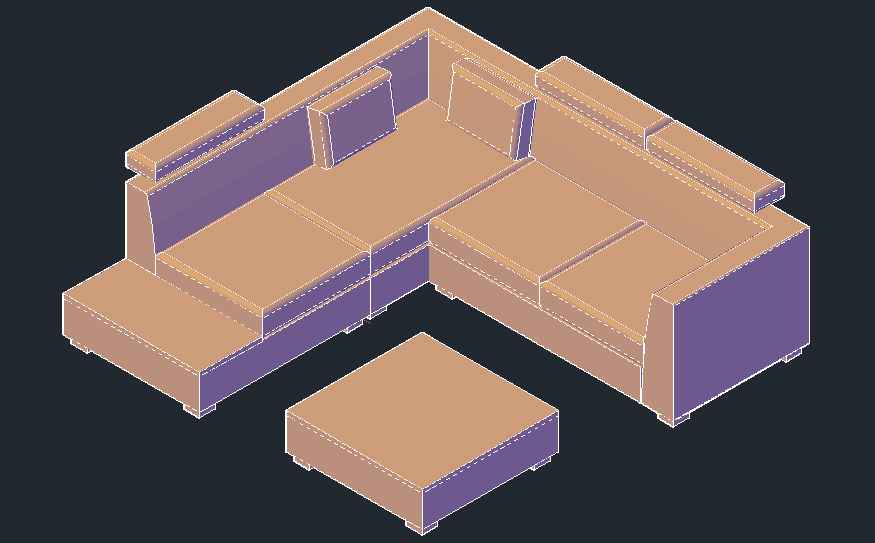 3d Drawing Of Sofa Set In Dwg File Cadbull