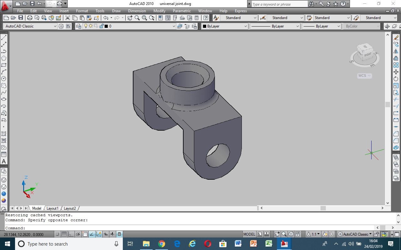 universal joint cad