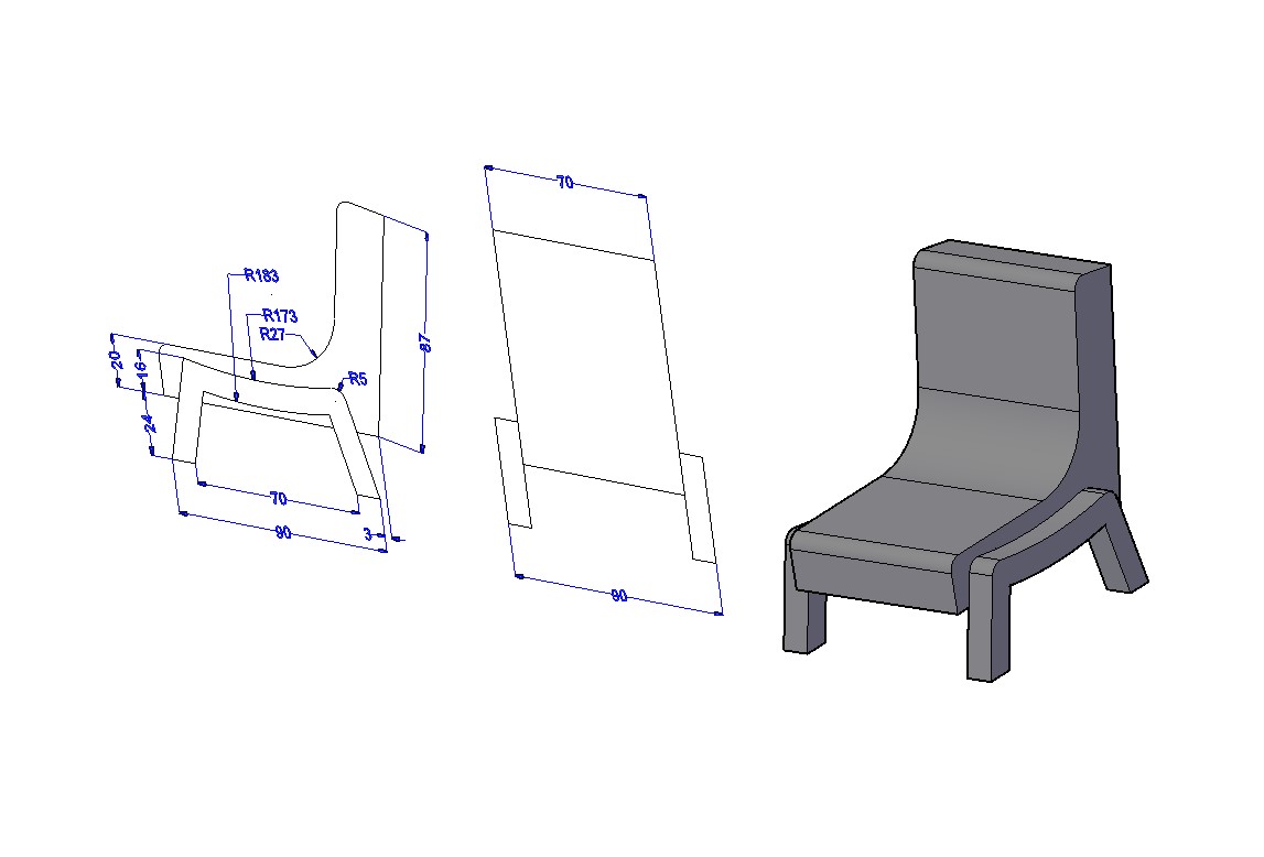 3d Chair CAD Blocks Free Download DWG File - Cadbull