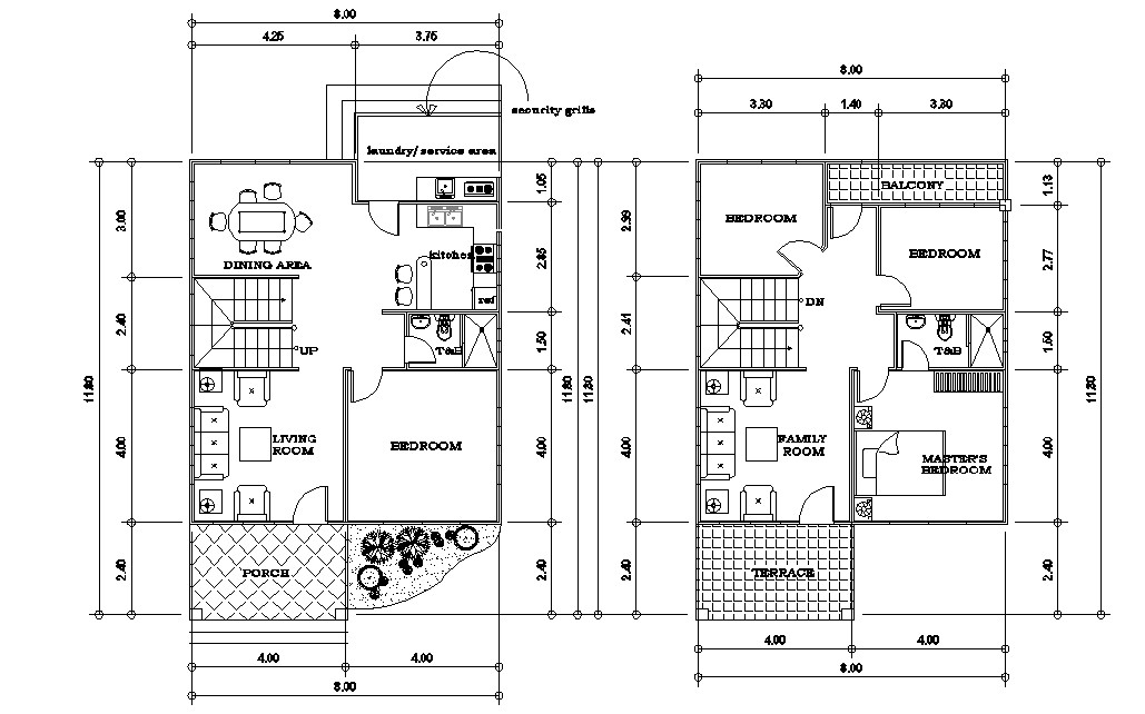 4 BHK Mansion House Designing Plan AutoCAD Drawing - Cadbull