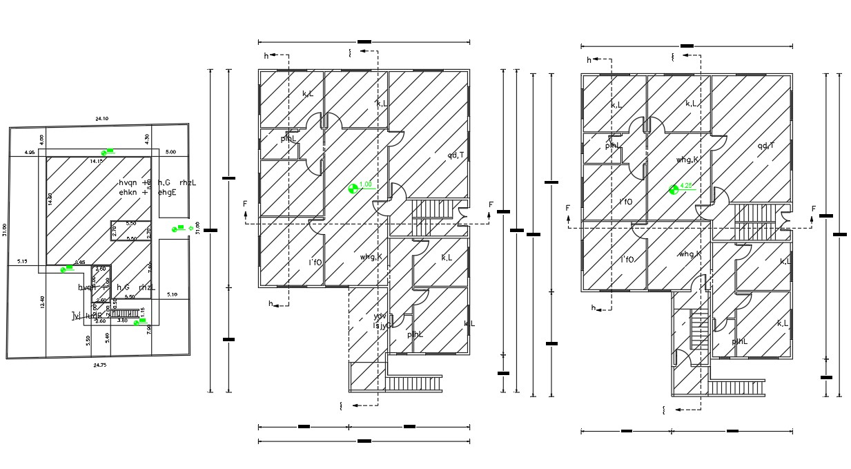  4  Bedroom  House  Floor Plan  Design CAD Drawing  Cadbull