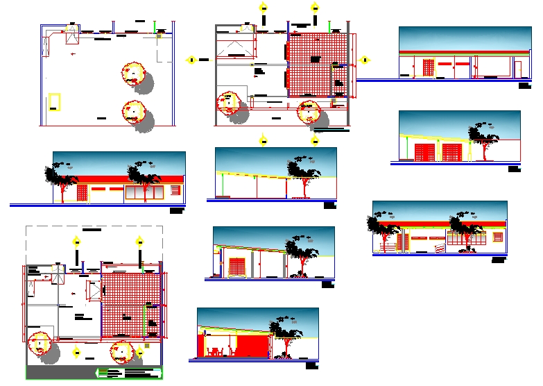 Commercial Complex Design Plan - Cadbull