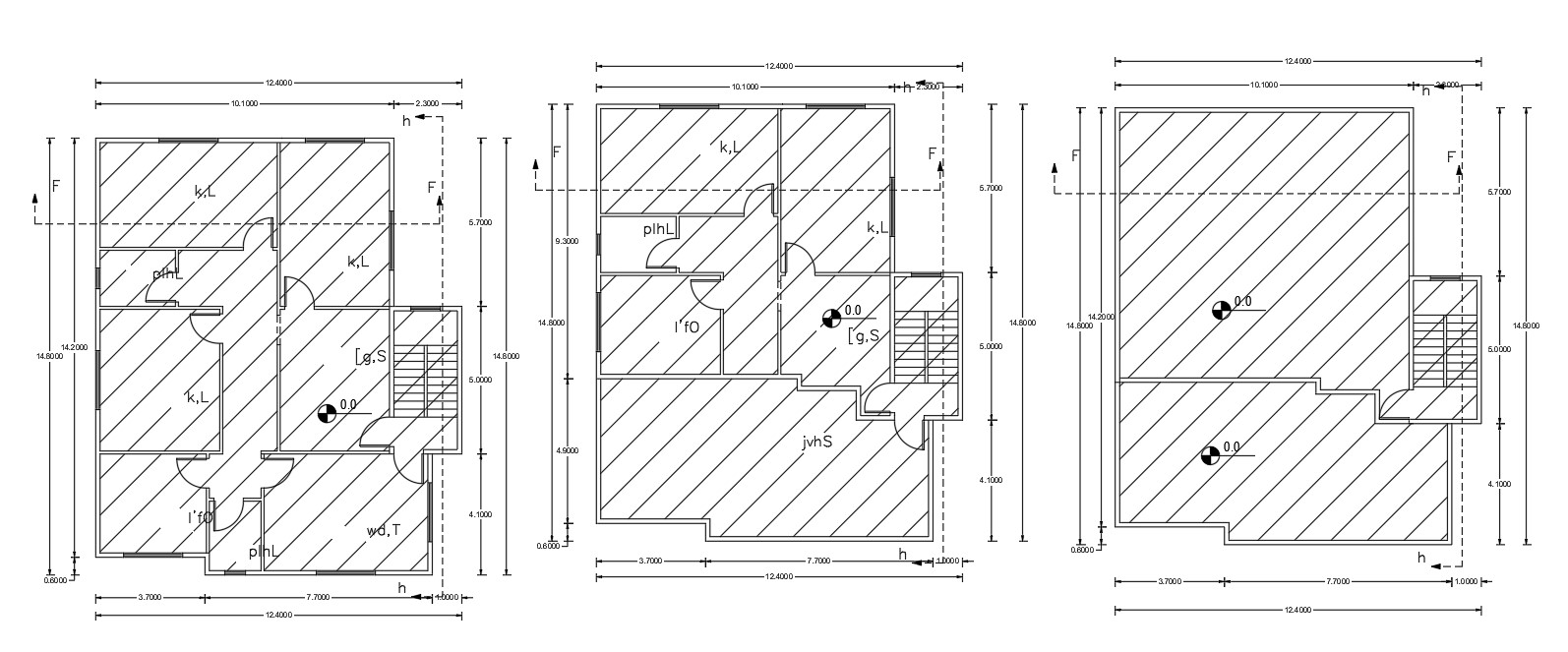 40 X 45 Feet House Plan (1800 Square Feet) - Cadbull