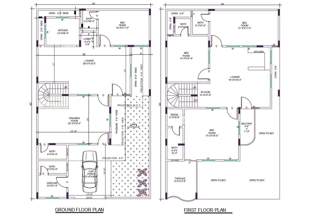 4-bedrooms-two-storey-porch-house-design-plan-autocad-file-cadbull