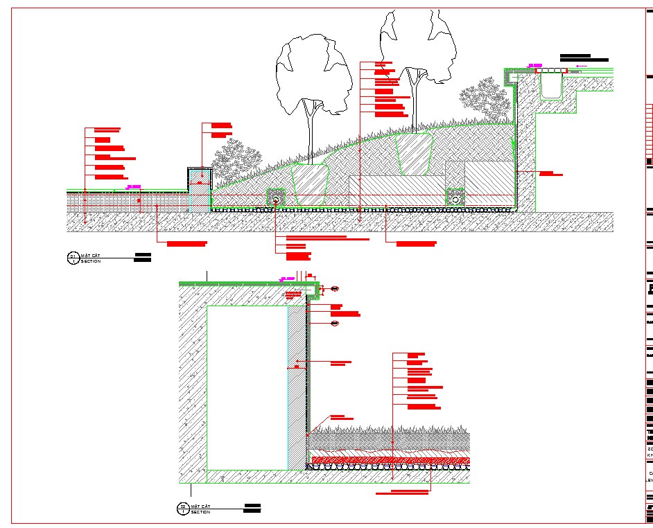 garden-elevation-design-cadbull