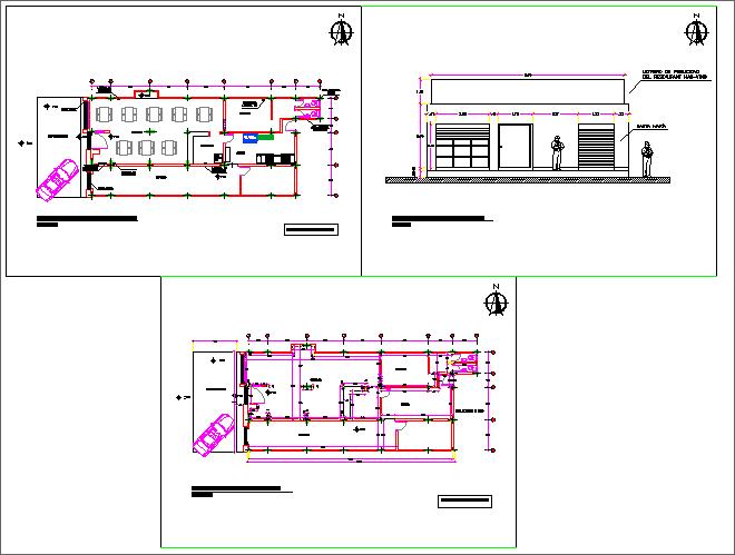 Restaurant design plan - Cadbull