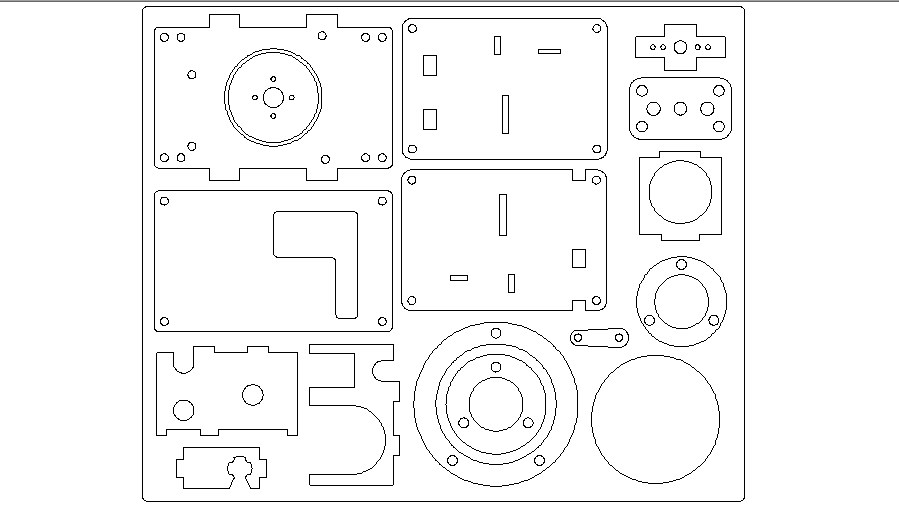 Acrylic cutting 3mm drawing cad structure details dwg file - Cadbull