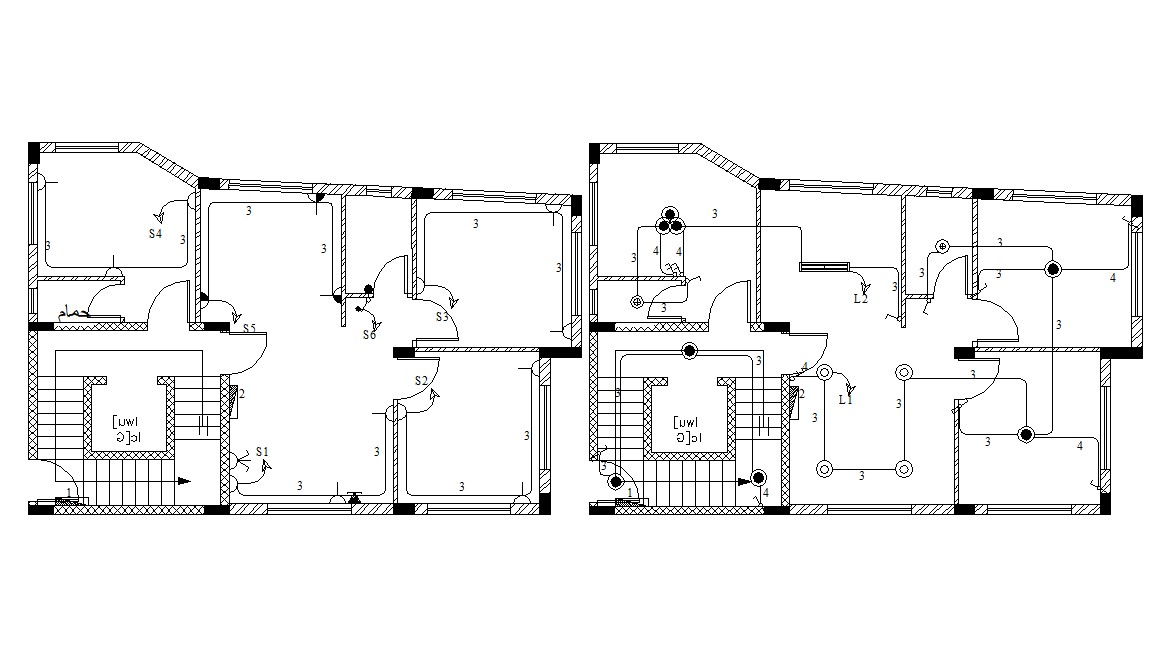 Apartment Building Structure Column Layout DWG CAD file - Cadbull