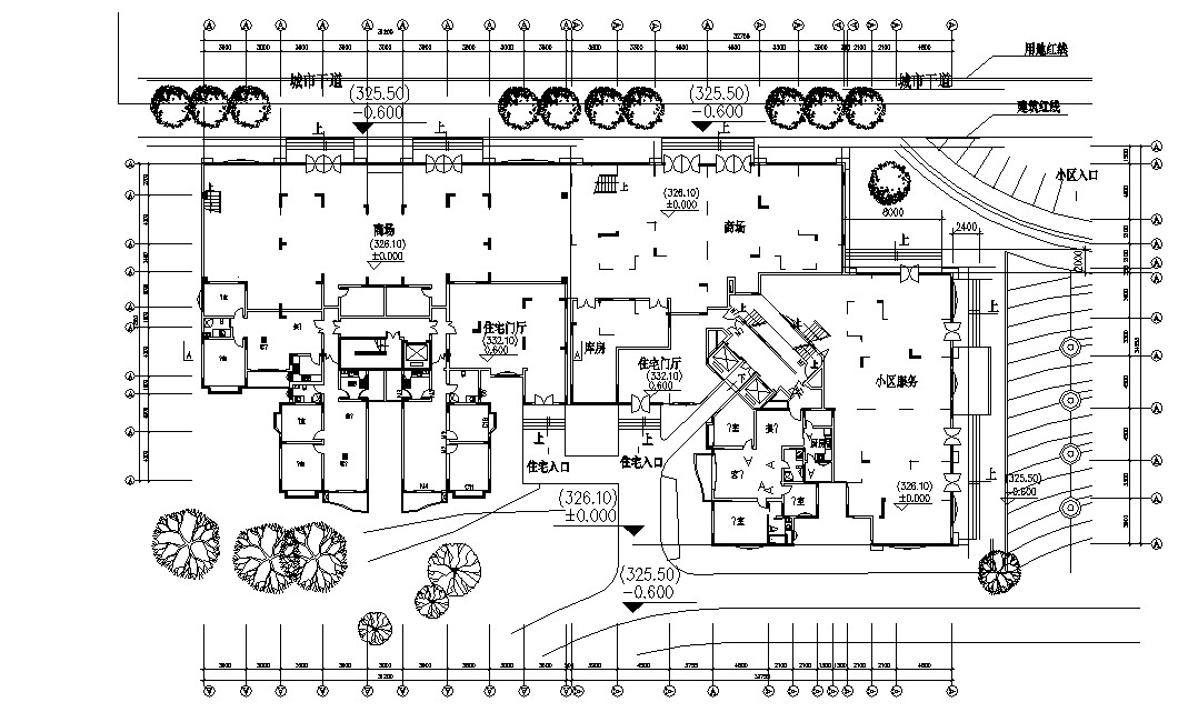 Apartment Ground Floor Plan DWG File