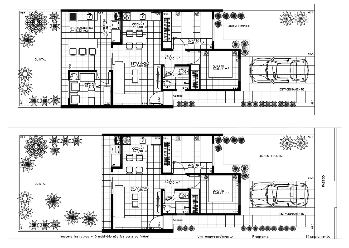 2 Bedroom House Design In Autocad File