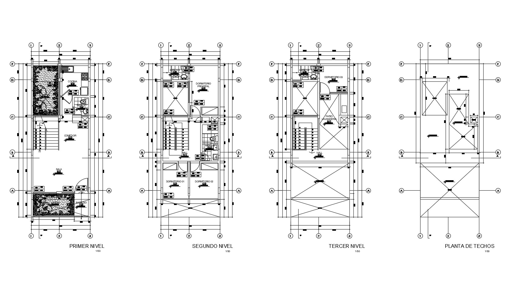 Architectural plan of home with detail dimension in AutoCAD - Cadbull