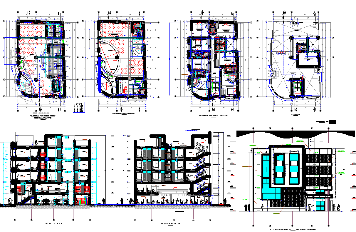 hotel project dwg