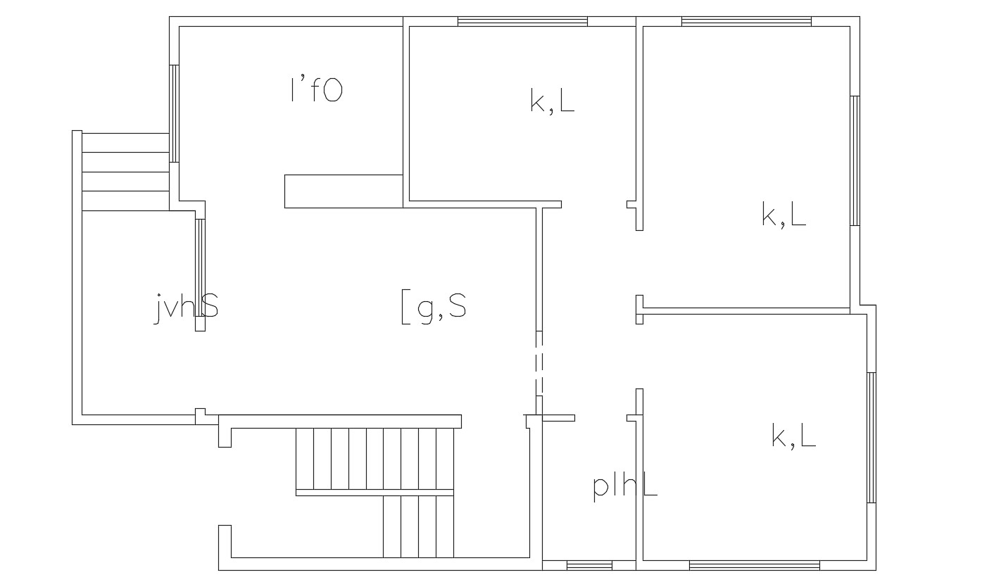 Architecture Residential Building Floor Plan AutoCAD File - Cadbull