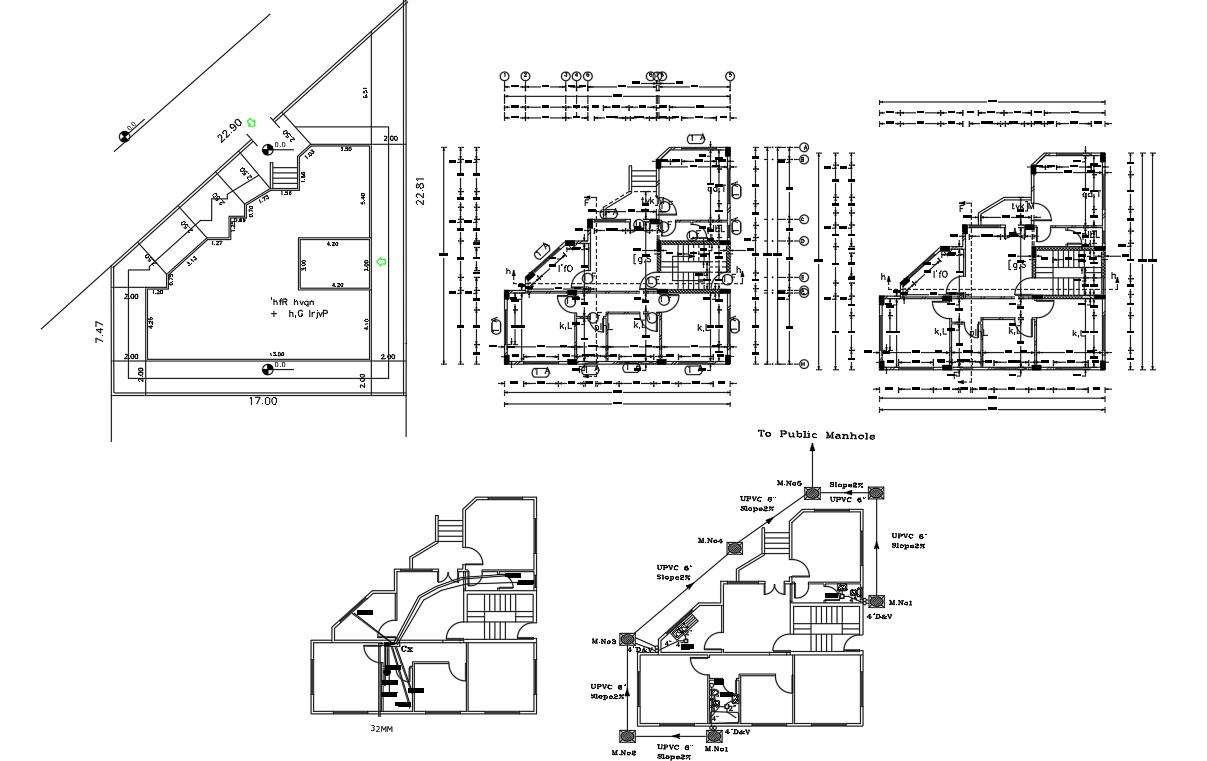  Architecture  AutoCAD  House  Plan  Drawing DWG FIle Cadbull