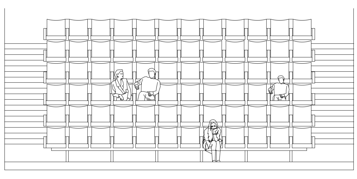 Auditorium Seating CAD Block