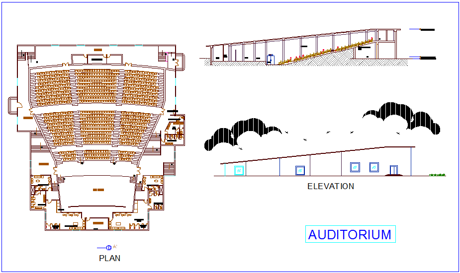 auditorium section perspective