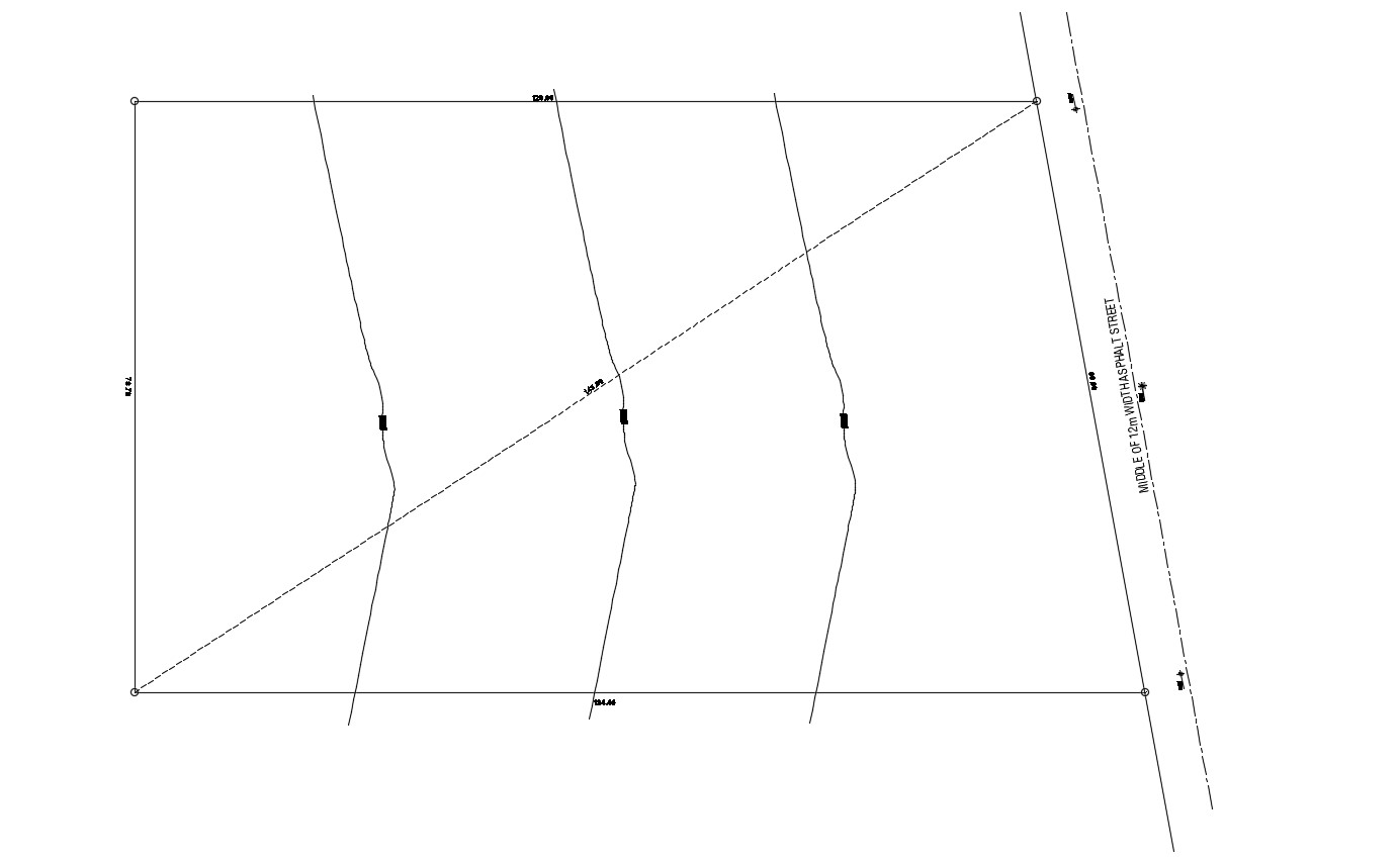 AutoCAD Drawing Of Contour planning architecture Design - Cadbull