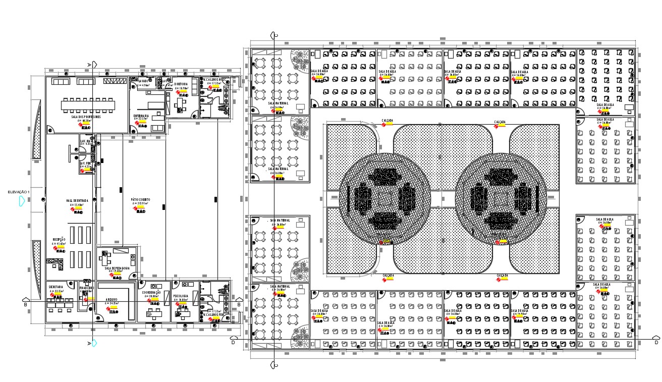 AutoCAD Drawing Of Huge School Plan With Furniture Layout Design CAD   AutoCAD Drawing Of Huge School Plan With Furniture Layout Design CAD File  Sat Dec 2019 07 41 35 