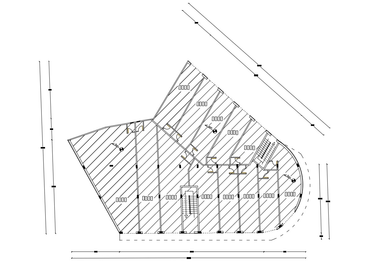 AutoCAD Drawing commercial Building Floor Plan And Column Design - Cadbull