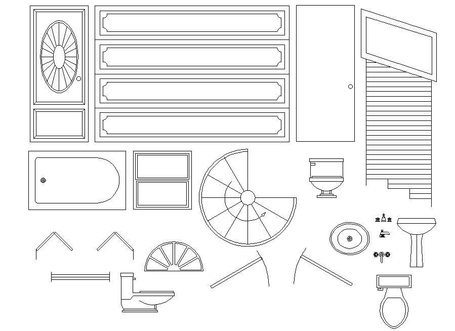 AutoCAD library Free Download DWG - Cadbull